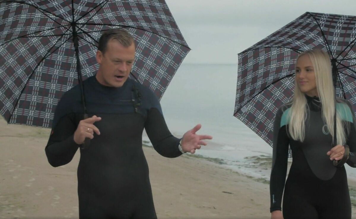 Rihards un Krista Leperi, "STV Pirmā!" šova "Māmiņu klubs" ekrānšāviņš Rihards un Krista Leperi, "STV Pirmā!" šova "Māmiņu klubs" ekrānšāviņš