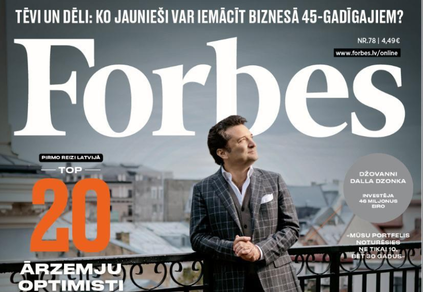 Forbes žurnāls. Foto: Forbes/linkedin