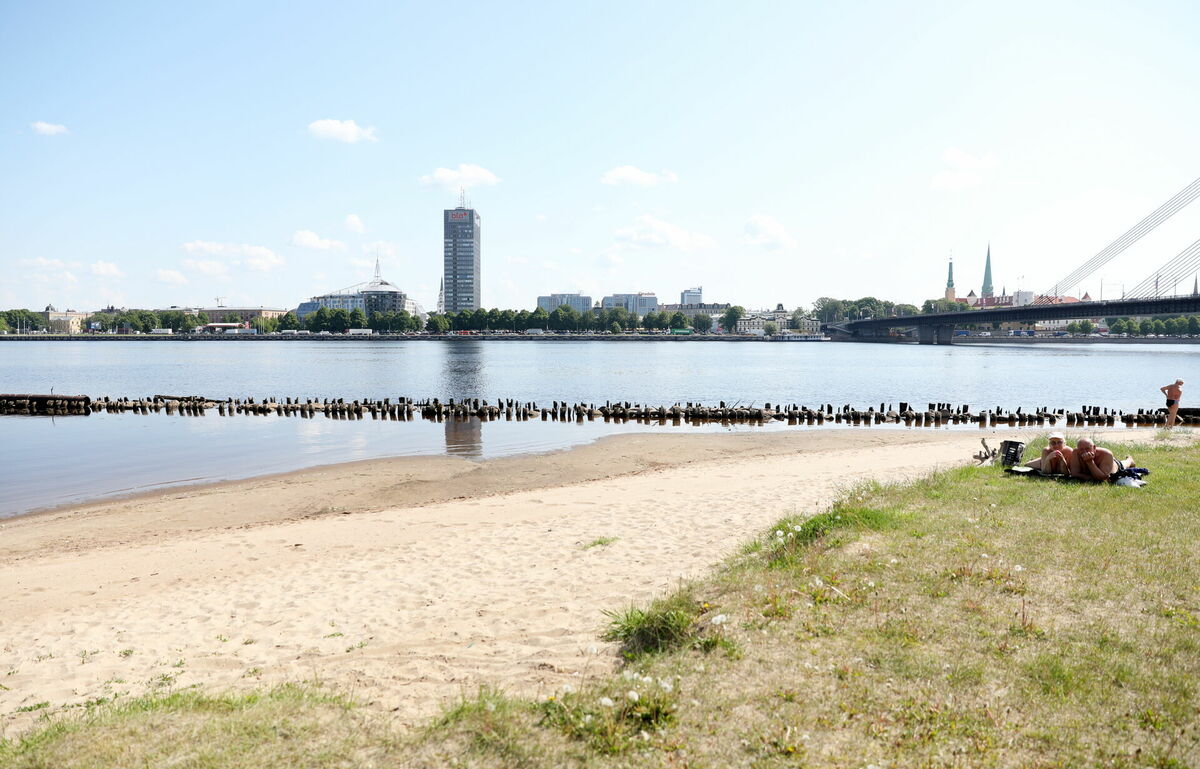 Ķīpsalas pludmale. Foto: Ieva Leiniša/LETA Ķīpsalas pludmale. Foto: Ieva Leiniša/LETA