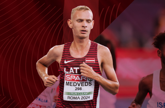 Artūrs Niklāvs Medveds. Foto: ekrānšāviņš no Latvijas Vieglatlētikas savienība/Facebook Artūrs Niklāvs Medveds. Foto: ekrānšāviņš no Latvijas Vieglatlētikas savienība/Facebook