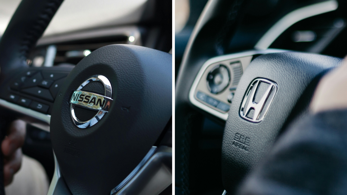 "Nissan" un "Honda" automašīnas. Foto: Pexels "Nissan" un "Honda" automašīnas. Foto: Pexels