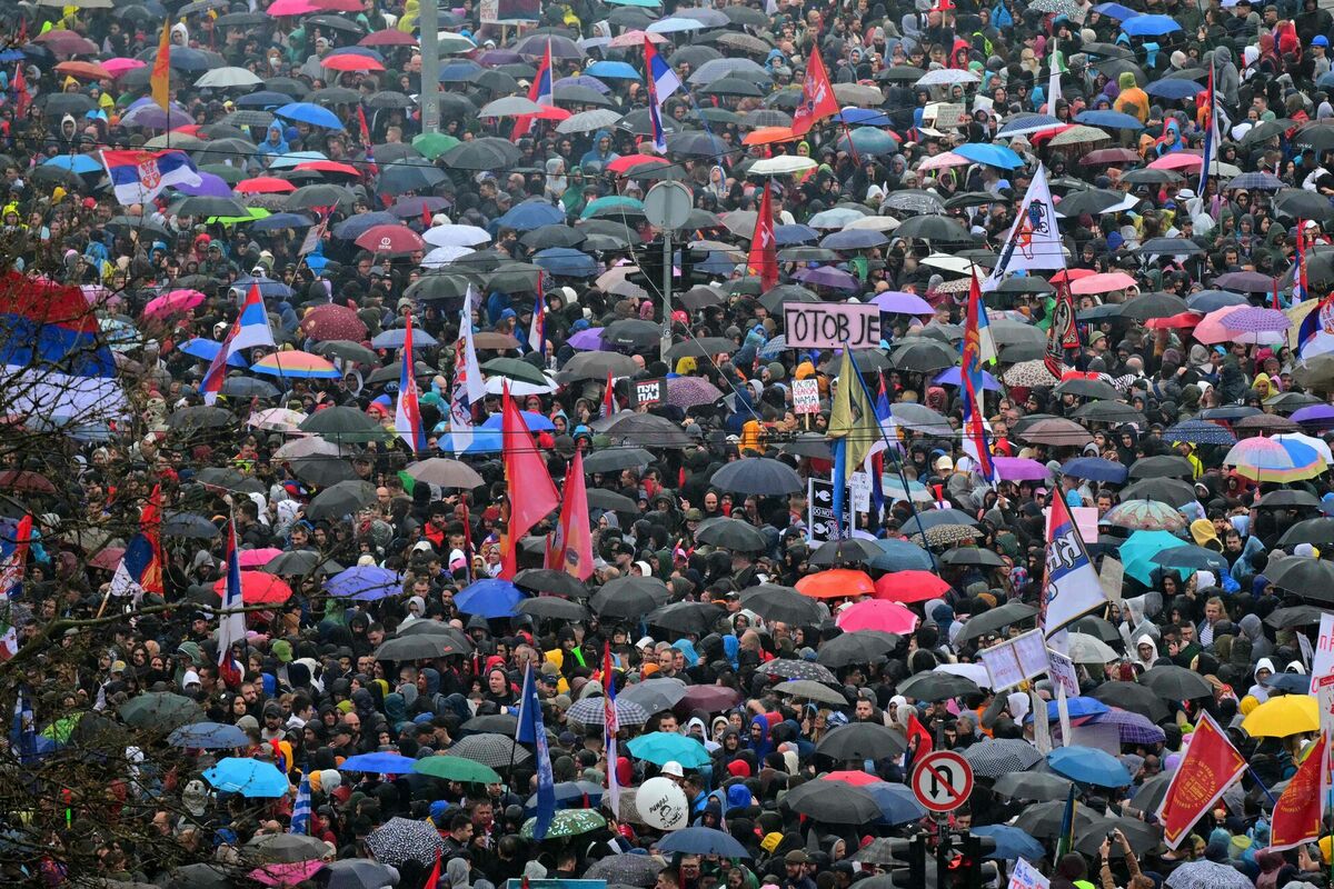 Belgrada. Foto: Andrej ISAKOVIC / AFP / Scanpix Belgrada. Foto: Andrej ISAKOVIC / AFP / Scanpix