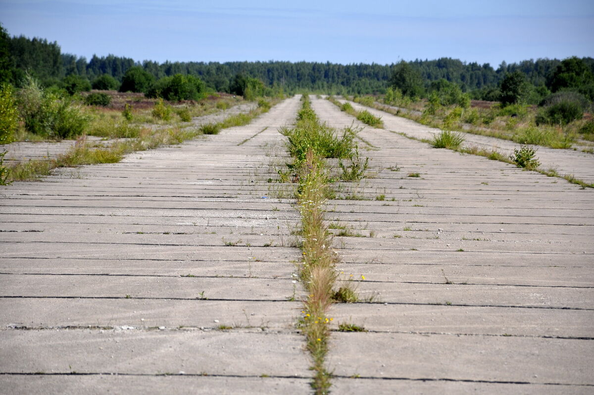 Ar krūmiem un zāli aizaugušie skrejceļi Daugavpils lidostā. Foto: Ivars Soikāns/LETA Ar krūmiem un zāli aizaugušie skrejceļi Daugavpils lidostā. Foto: Ivars Soikāns/LETA