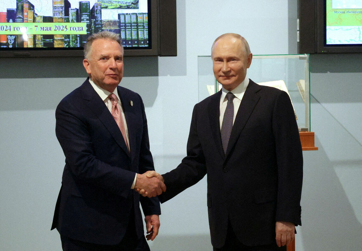 Stīvs Vitkofs un Vladimirs Putins. Foto: Sputnik/Gavriil Grigorov/Scanpix Stīvs Vitkofs un Vladimirs Putins. Foto: Sputnik/Gavriil Grigorov/Scanpix