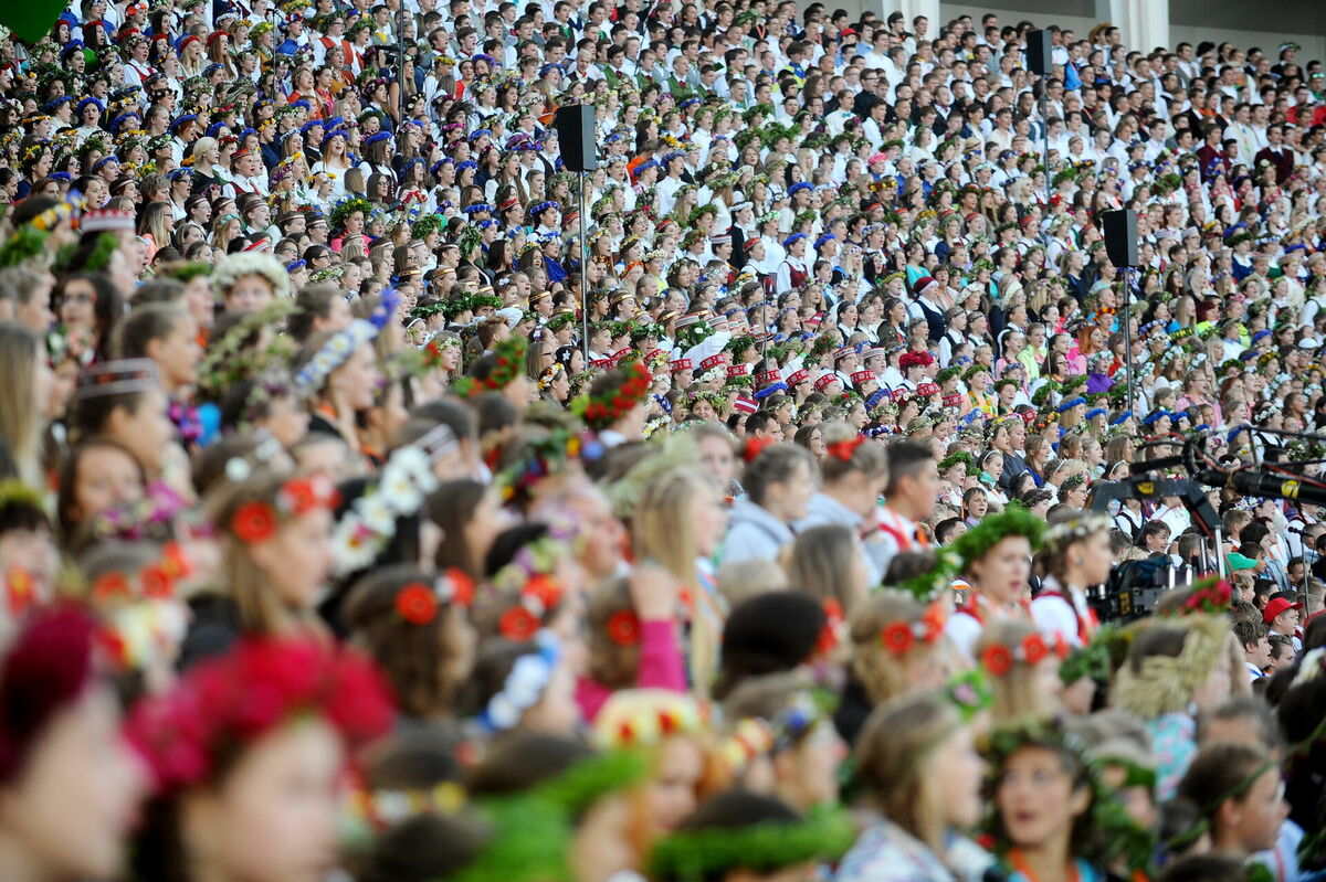 XI Latvijas skolu jaunatnes dziesmu un deju svētki. Foto: Ieva Lūka/LETA XI Latvijas skolu jaunatnes dziesmu un deju svētki. Foto: Ieva Lūka/LETA