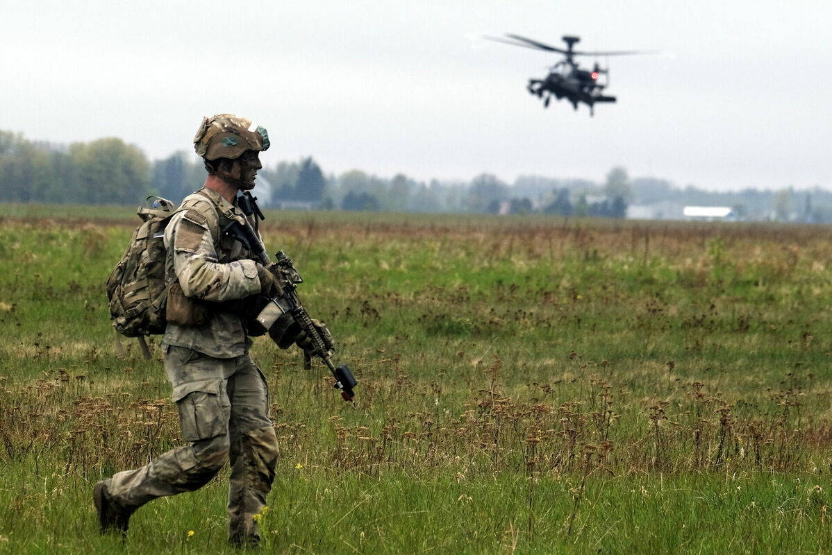Militārās mācības Igaunijā. Foto: Valda Kalniņa/EPA/Scanpix Militārās mācības Igaunijā. Foto: Valda Kalniņa/EPA/Scanpix