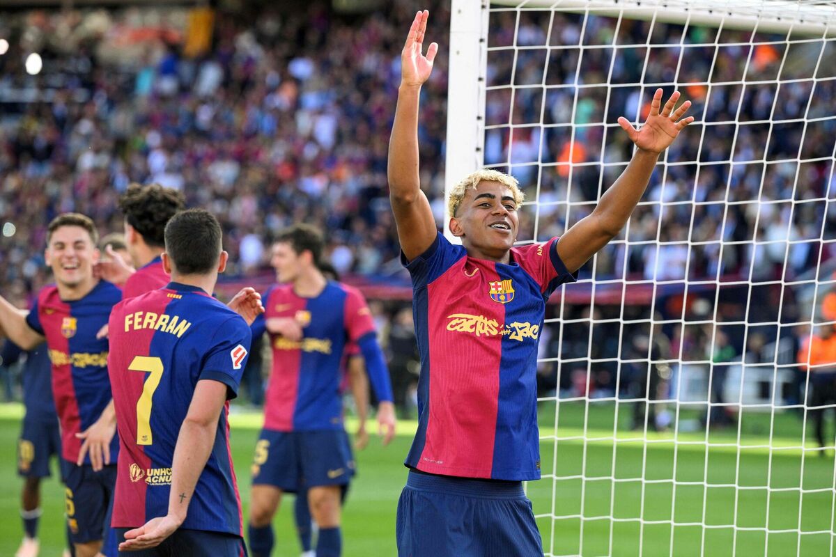 Barselonas futbolisti. Foto: Josep LAGO / AFP / Scanpix Barselonas futbolisti. Foto: Josep LAGO / AFP / Scanpix