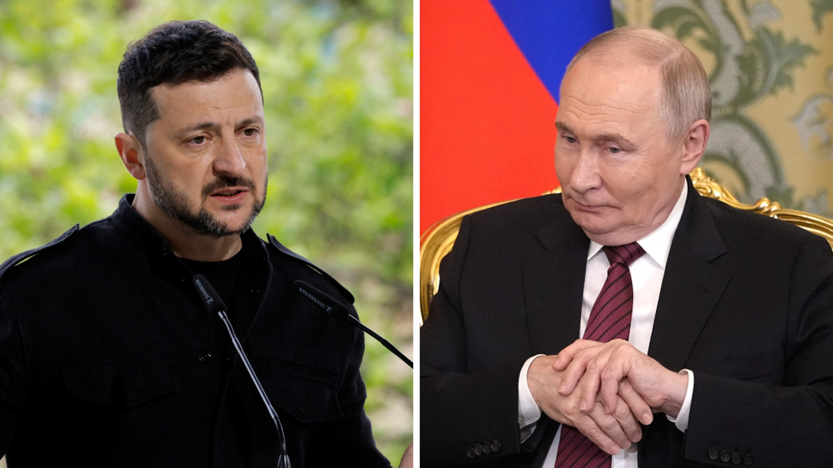 Volodimirs Zelenskis un Vladimirs Putins. Foto: EPA/SERGEY DOLZHENKO/Pavel Bednyakov/POOL Volodimirs Zelenskis un Vladimirs Putins. Foto: EPA/SERGEY DOLZHENKO/Pavel Bednyakov/POOL