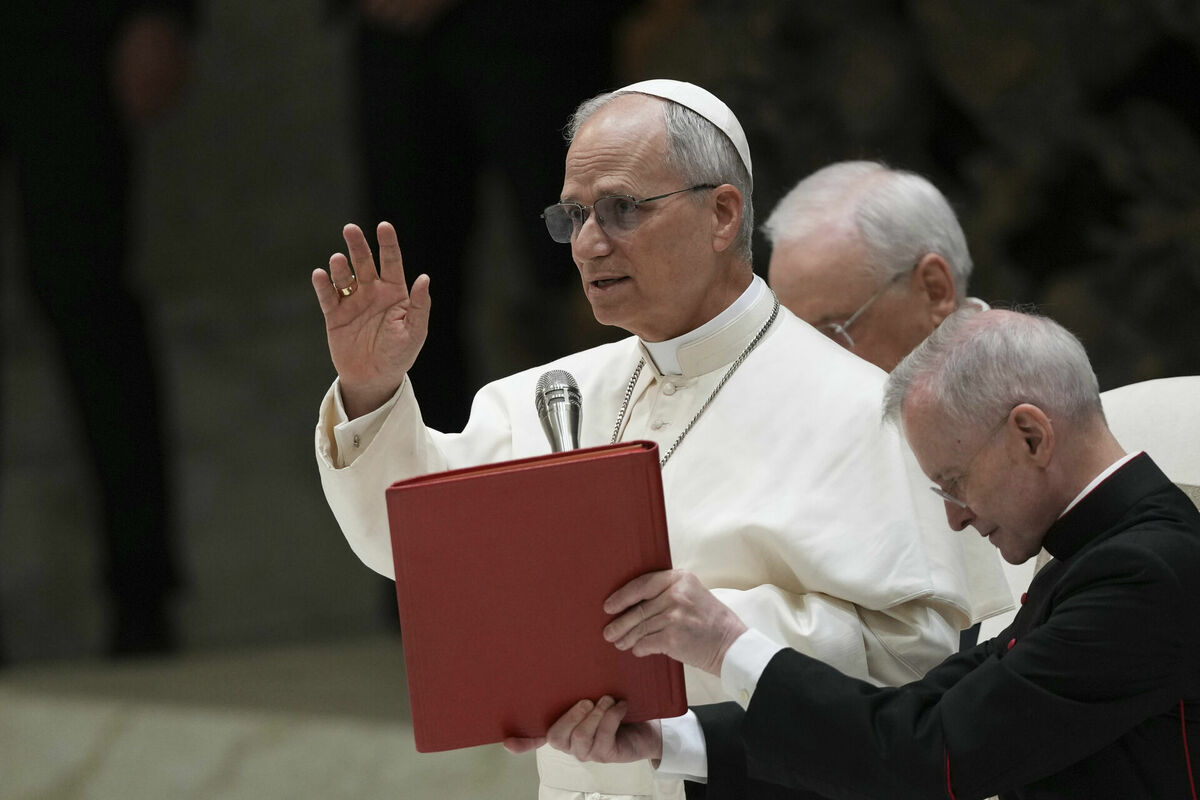 Pāvests Leons XIV. Foto: AP Photo/Domenico Stinellis/Scanpix Pāvests Leons XIV. Foto: AP Photo/Domenico Stinellis/Scanpix
