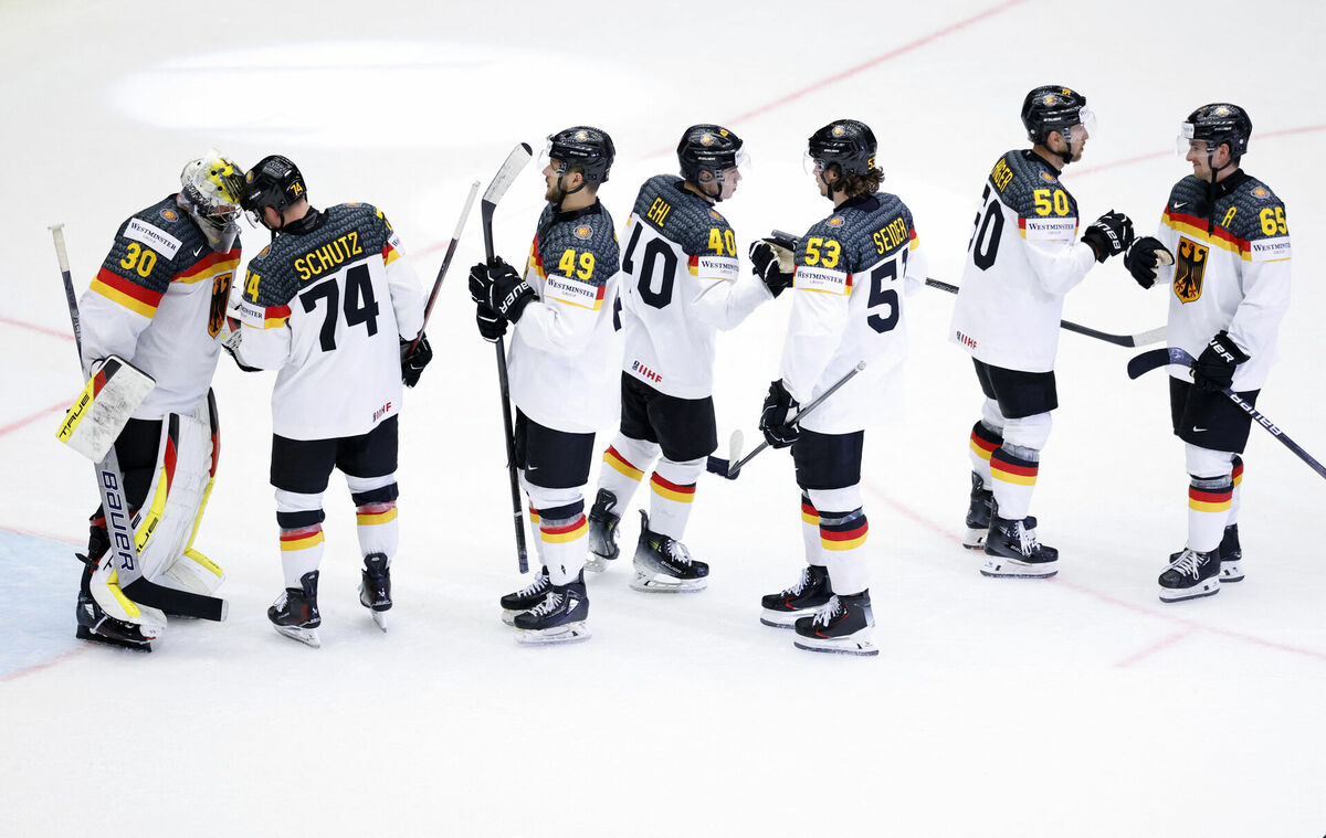 Vācijas hokejisti. Foto: REUTERS/David W Cerny/Scanpix Vācijas hokejisti. Foto: REUTERS/David W Cerny/Scanpix