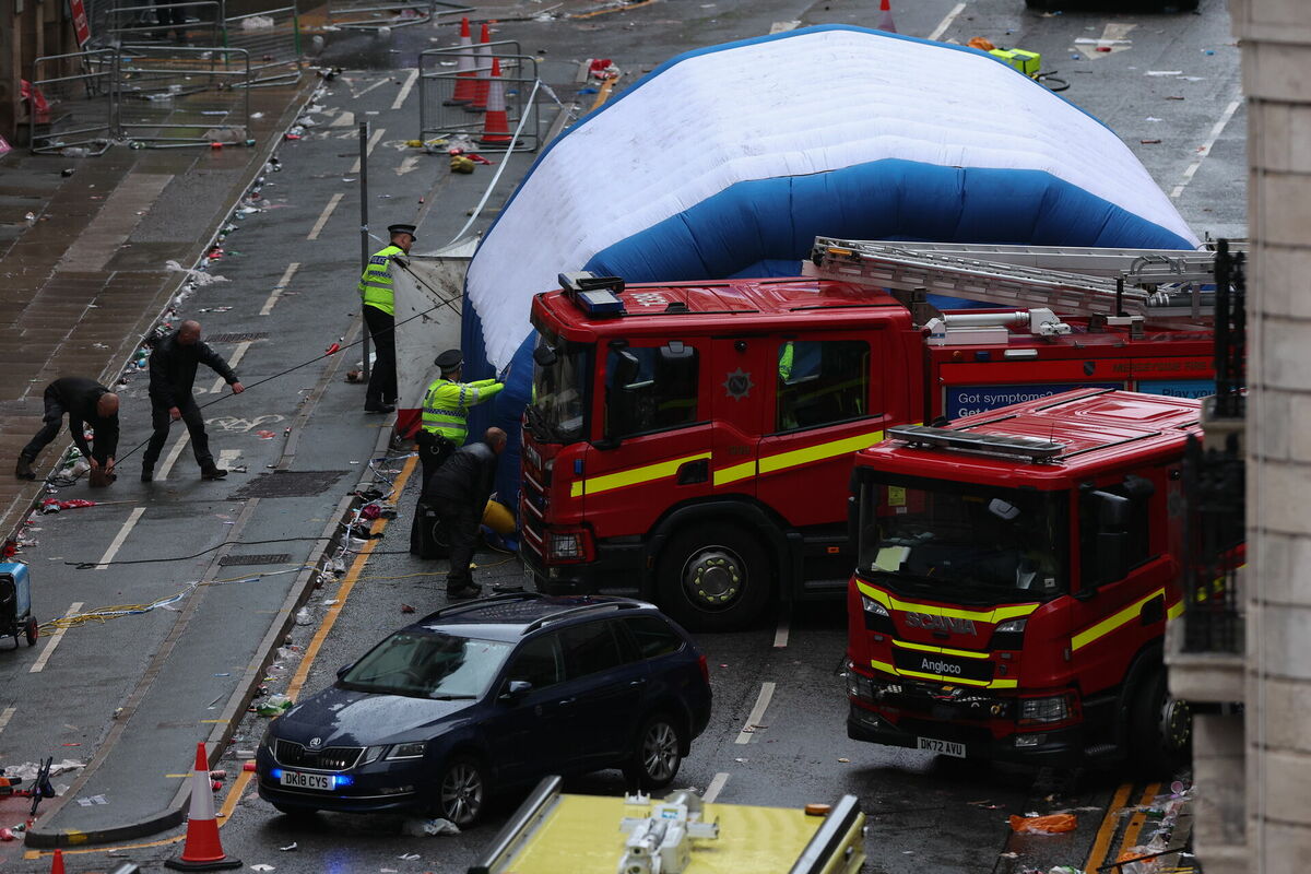 Notikuma vieta. Foto: EPA/ADAM VAUGHAN/Scanpix Notikuma vieta. Foto: EPA/ADAM VAUGHAN/Scanpix