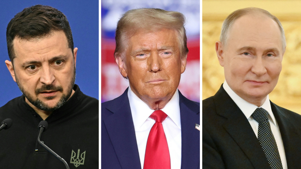 Volodimirs Zelenskis, Donalds Tramps, Vladmirs Putins. Foto: Attila KISBENEDEK / CHARLY TRIBALLEAU / Kristina Kormilitsyna / AFP / Scanpix Volodimirs Zelenskis, Donalds Tramps, Vladmirs Putins. Foto: Attila KISBENEDEK / CHARLY TRIBALLEAU / Kristina Kormilitsyna / AFP / Scanpix