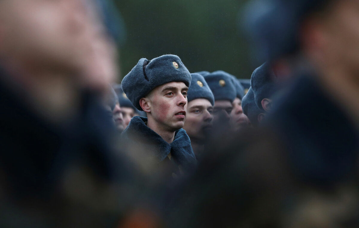 Baltkrievijas karavīri. Foto: REUTERS/Vasily Fedosenko Baltkrievijas karavīri. Foto: REUTERS/Vasily Fedosenko