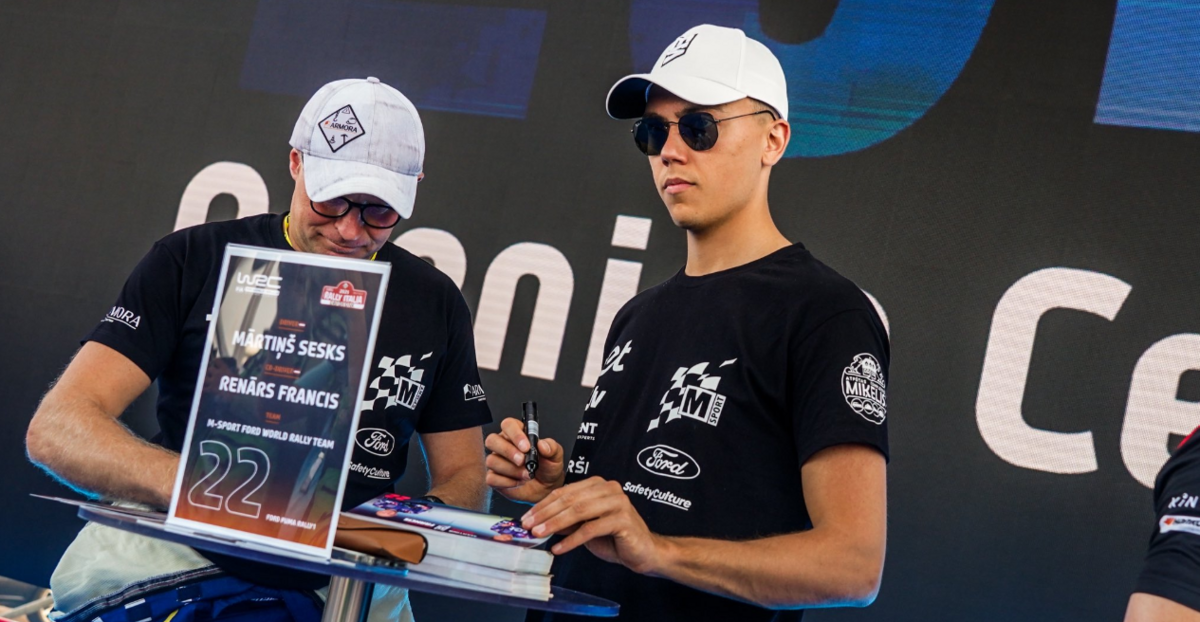 Renārs Francis un Mārtiņš Sesks. Foto: @MSesks/X Renārs Francis un Mārtiņš Sesks. Foto: @MSesks/X