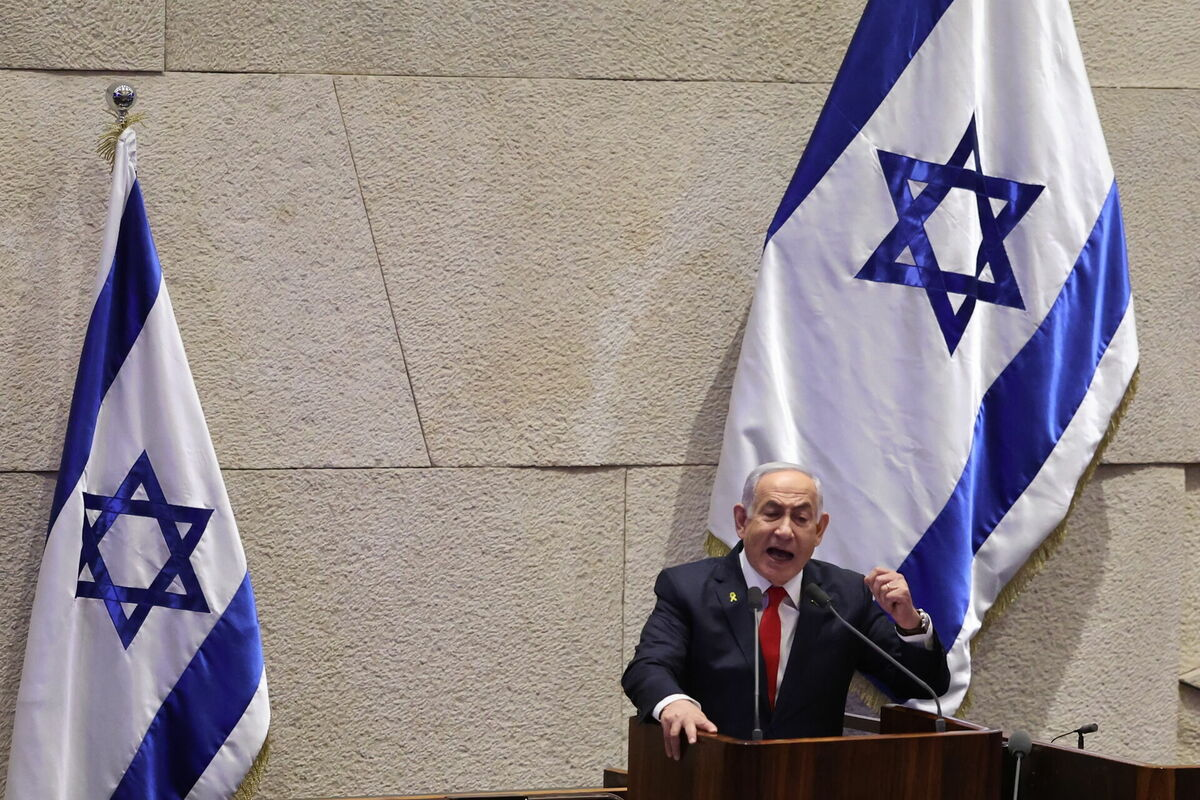 Izraēlas premjerministrs Benjamins Netanjahu. Foto: EPA/ABIR SULTAN Izraēlas premjerministrs Benjamins Netanjahu. Foto: EPA/ABIR SULTAN