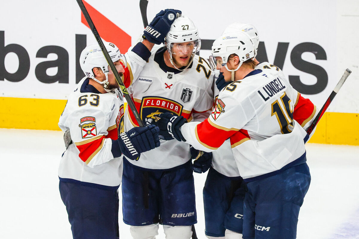 Floridas "Panthers" hokejisti. Foto: Sergei Belski-Imagn Images/Scanpix Floridas "Panthers" hokejisti. Foto: Sergei Belski-Imagn Images/Scanpix