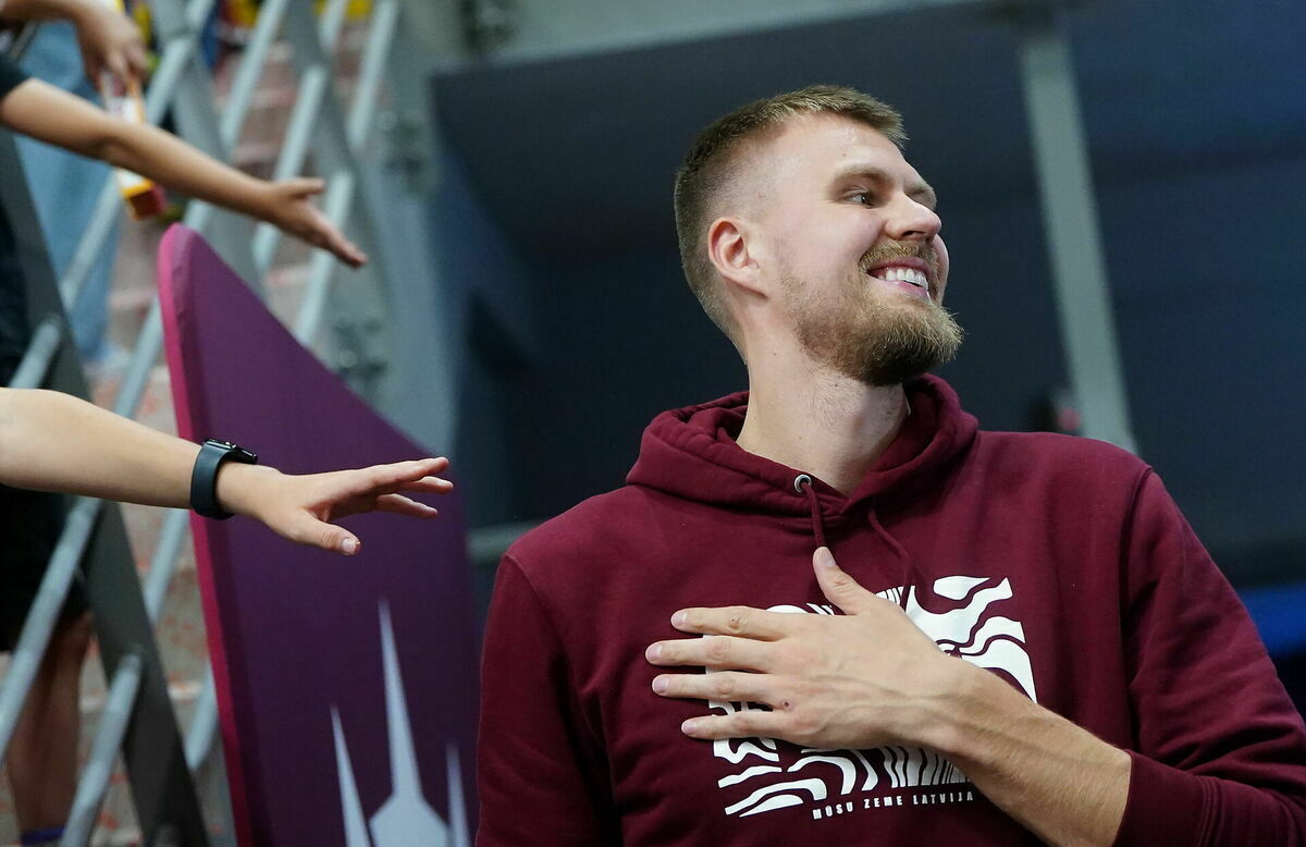 Kristaps Porziņģis. Foto: Evija Trifanova/LETA Kristaps Porziņģis. Foto: Evija Trifanova/LETA