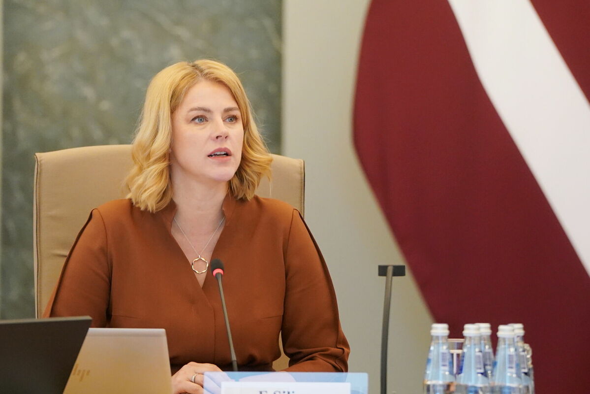 Ministru prezidente Evika Siliņa piedalās Ministru kabineta sēdē. Foto: Paula Čurkste/LETA Ministru prezidente Evika Siliņa piedalās Ministru kabineta sēdē. Foto: Paula Čurkste/LETA