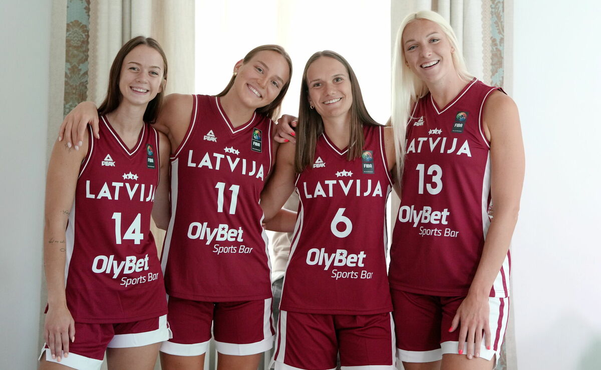 Latvijas sieviešu 3x3 basketbola izlase. Foto: Edijs Pālens/LETA Latvijas sieviešu 3x3 basketbola izlase. Foto: Edijs Pālens/LETA
