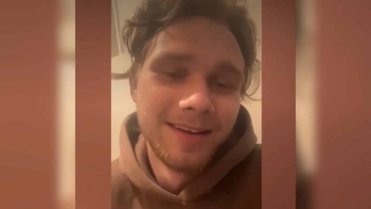 Foto: Ekrānuzņēmums no aizdomās turamā publicētā video sociālajos tīklos Foto: Ekrānuzņēmums no aizdomās turamā publicētā video sociālajos tīklos