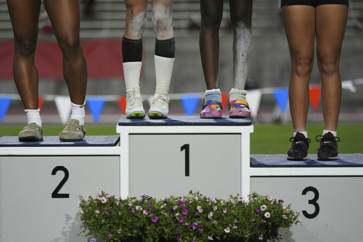 Sacensību pjedestāls. Foto: scanpix/AP Photo/Jae C. Hong Sacensību pjedestāls. Foto: scanpix/AP Photo/Jae C. Hong