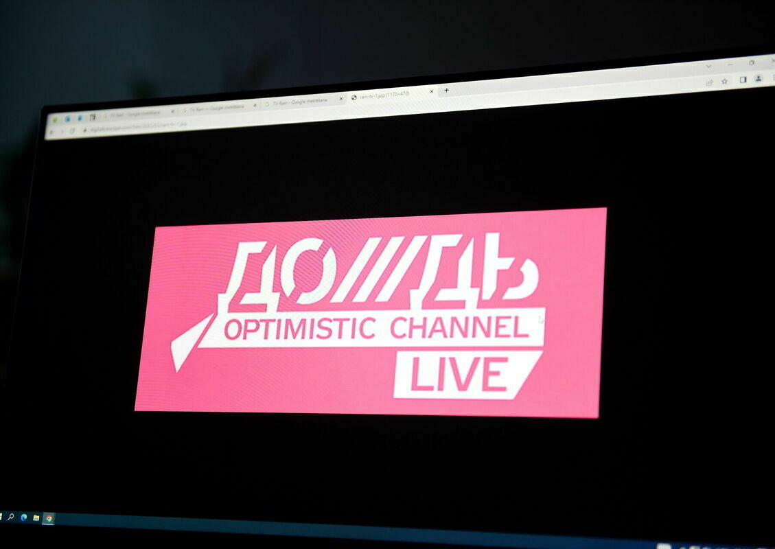 "TV Rain". "Doždj". Foto: Zane Bitere/LETA "TV Rain". "Doždj". Foto: Zane Bitere/LETA