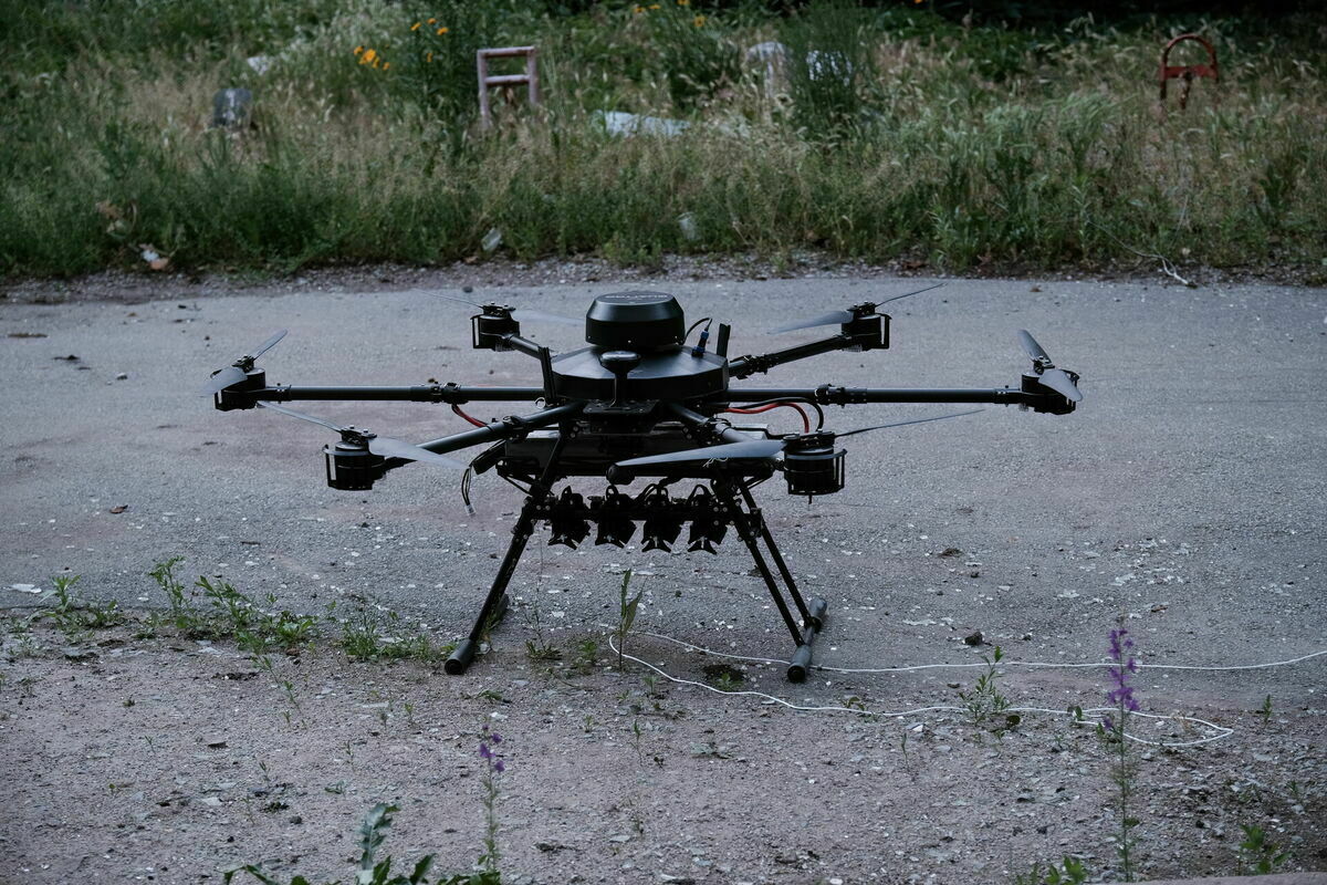 Ukraiņu izmantots drons, attēls ilustratīvs. Foto: EPA/Maria Senovilla Ukraiņu izmantots drons, attēls ilustratīvs. Foto: EPA/Maria Senovilla