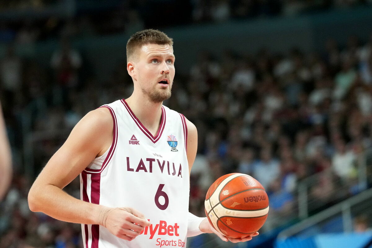 Latvijas basketbola izlases spēlētājs Kristaps Porziņģis. Foto: Edijs Pālens/LETA Latvijas basketbola izlases spēlētājs Kristaps Porziņģis. Foto: Edijs Pālens/LETA