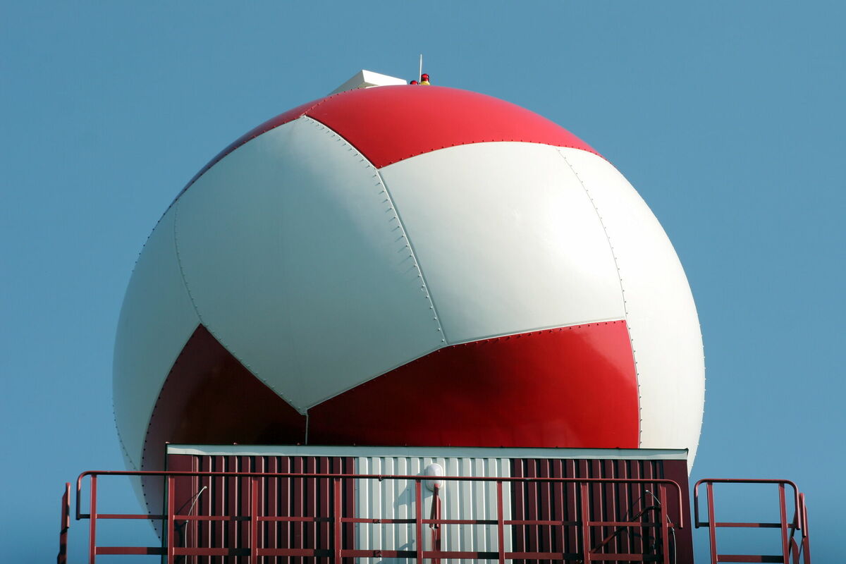 Meteoroloģiskais radars. Foto: Lauris Nagliņš/LETA Meteoroloģiskais radars. Foto: Lauris Nagliņš/LETA