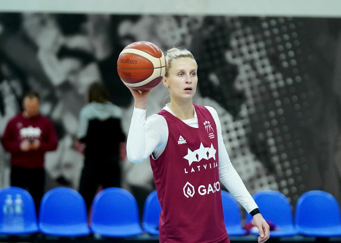 Latvijas sieviešu basketbola izlases spēlētāja Kitija Laksa. Foto: Zane Bitere/LETA Latvijas sieviešu basketbola izlases spēlētāja Kitija Laksa. Foto: Zane Bitere/LETA