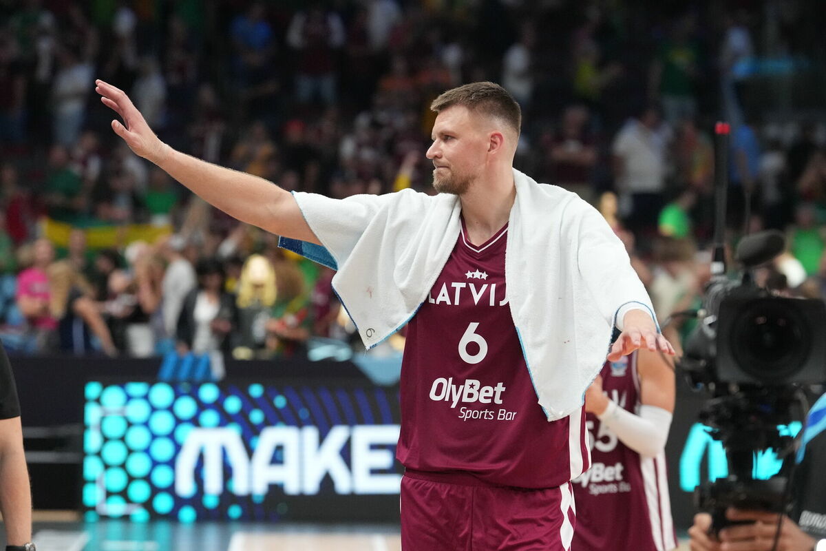 Latvijas basketbola valstsvienības spēlētājs Kristaps Porziņģis . Foto: LETA Latvijas basketbola valstsvienības spēlētājs Kristaps Porziņģis . Foto: LETA