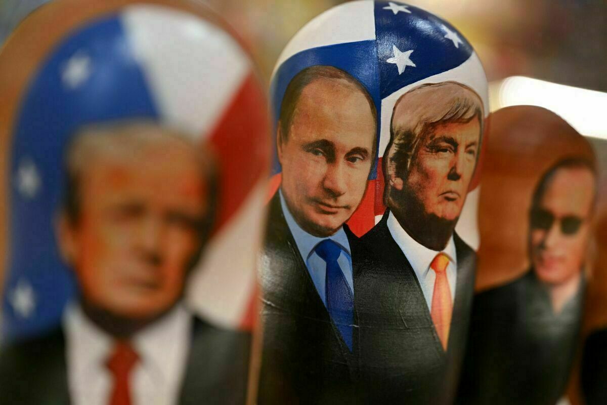 Vladimirs Putins un Donalds Tramps. Foto: Olesya KURPYAYEVA / AFP / Scanpix Vladimirs Putins un Donalds Tramps. Foto: Olesya KURPYAYEVA / AFP / Scanpix