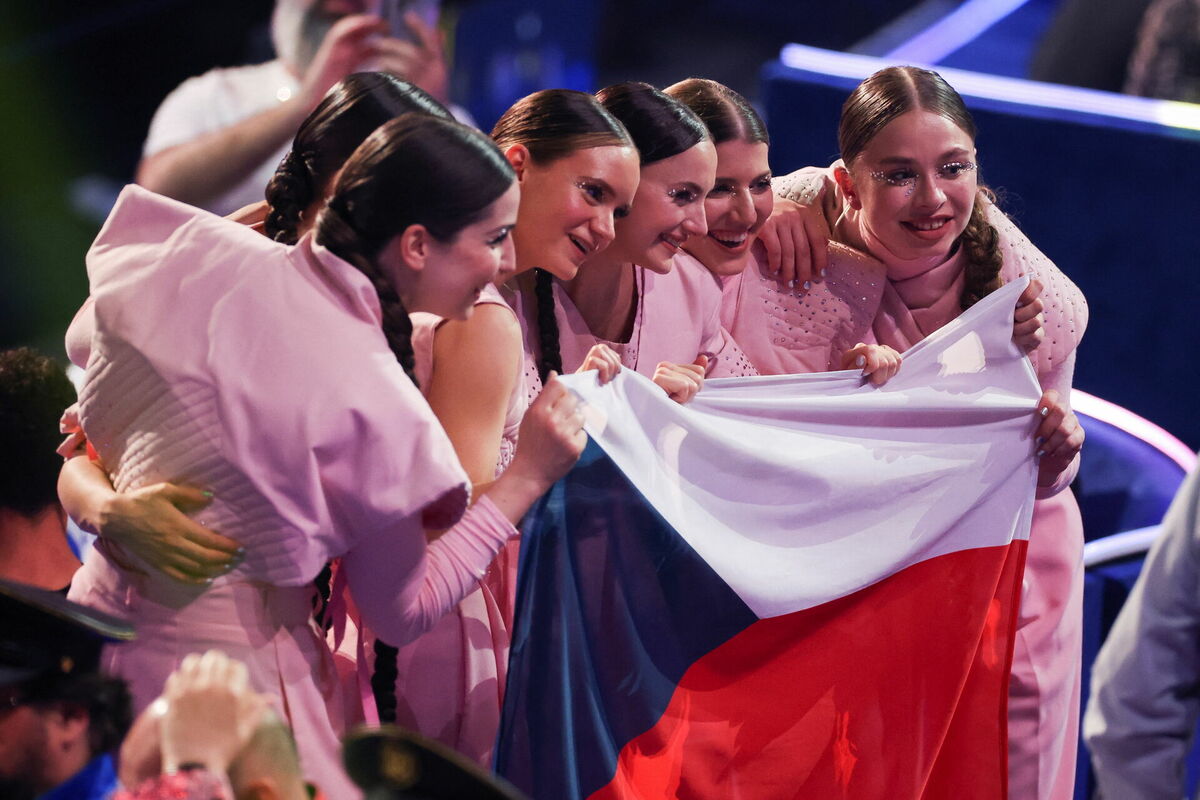 Čehija 2023. gada Eirovīzijas dziesmu konkursā. Foto: REUTERS/Phil Noble/Scanpix Čehija 2023. gada Eirovīzijas dziesmu konkursā. Foto: REUTERS/Phil Noble/Scanpix