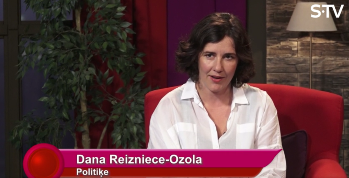 Dana Reizniece-Ozola. Ekrānuzņēmums.