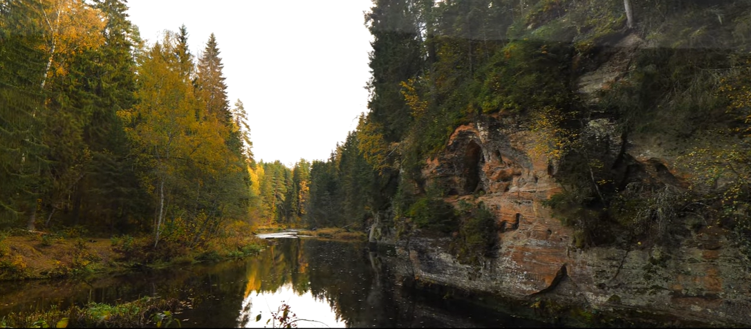 Ekrānšāviņš no Juris Pavlovs Braslas dabas taka rudenī, Youtube