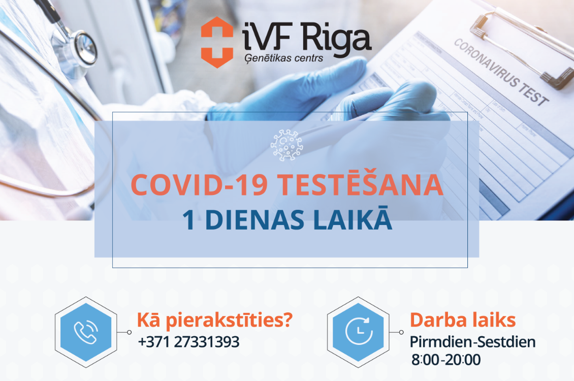 Covid 19 testi, IVF Riga
