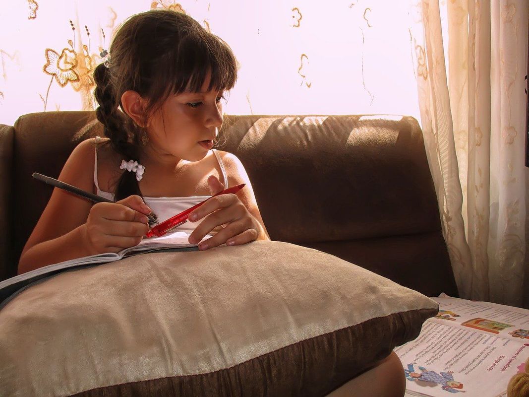 Meitene mācās, foto by Willo290971, pixabay.com
