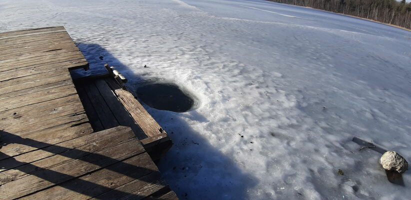 Āliņģis Riebiņu ezerā, foto:1188