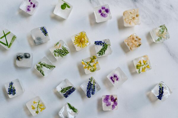 Ledus kubiņi ar ziediem, Photo by cottonbro from Pexels