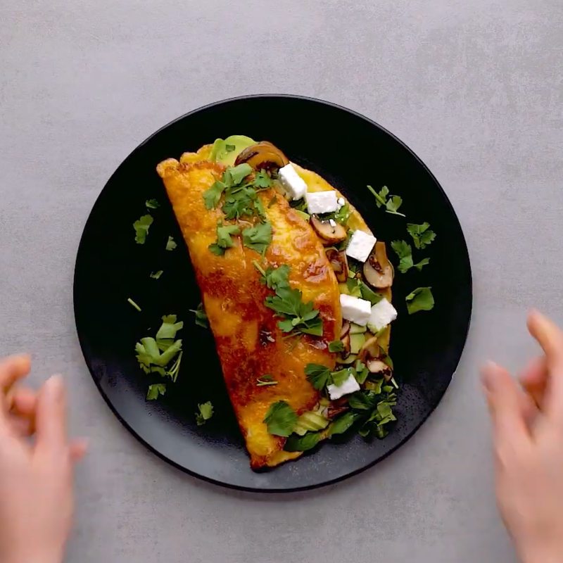 Pavasara pildītā omlete, ekrānuzņēmums