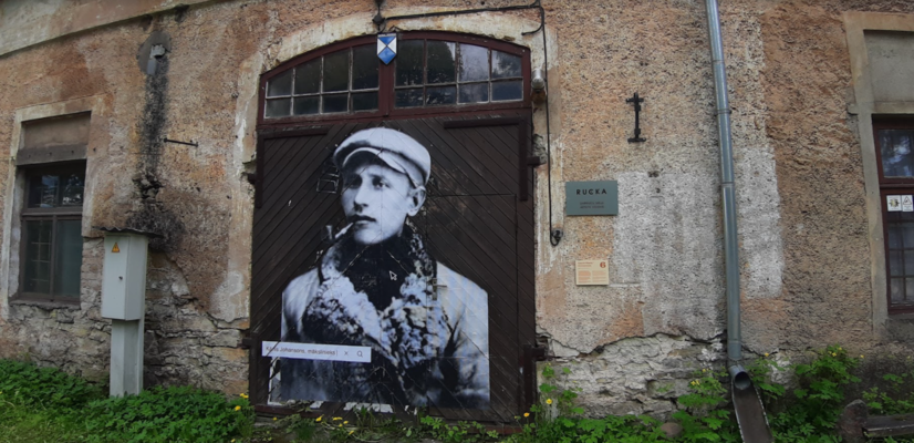 Kārļa Johansona portrets, autors: Laura Fiorio, izdrukas uz papīra, Rickas muiža, foto:1188