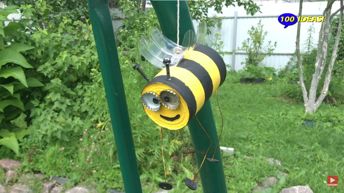 Dārza dekors - smieklīga bite, ekrānuzņēmums