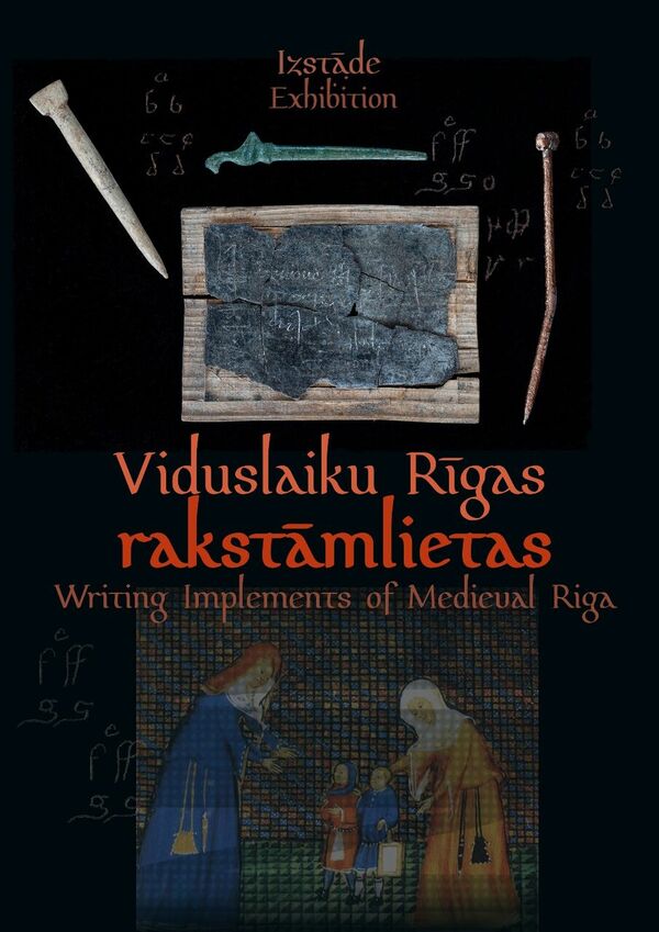 Plakāts, “Viduslaiku Rīgas rakstāmlietas”