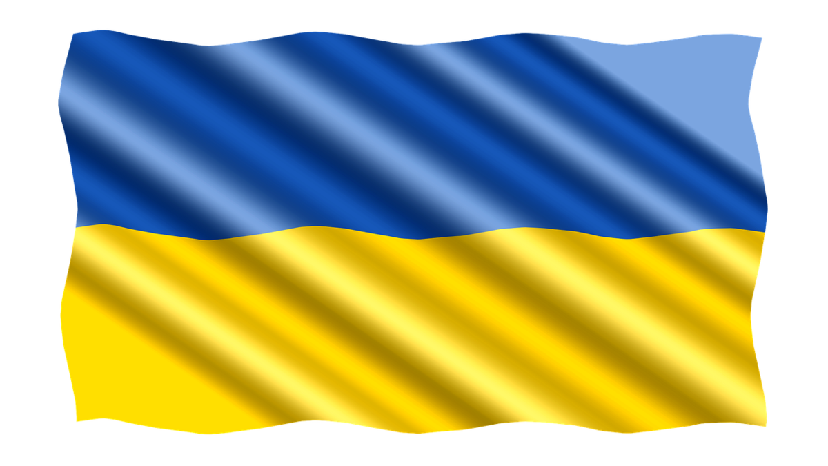 Ukrainas karogs, attēls no Pixabay.com
