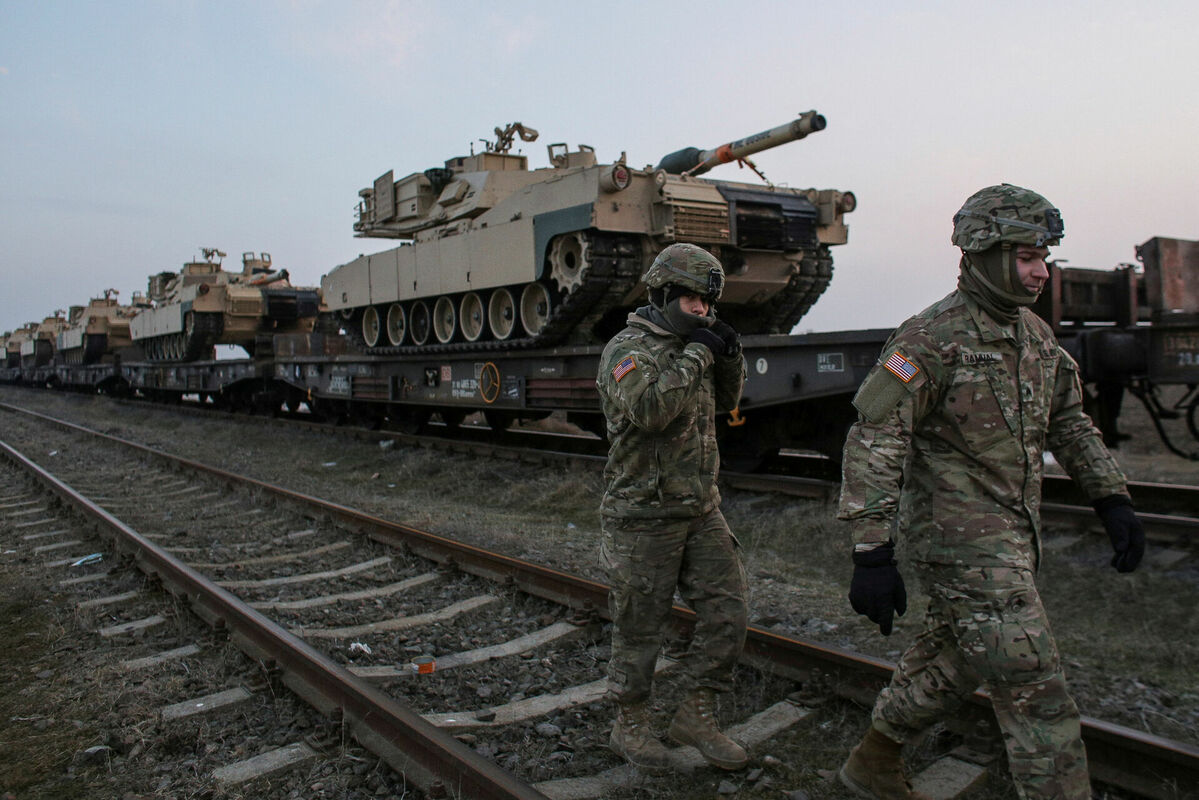 M1 Abrams. Krievijas iebrukums Ukrainā. Foto: Reuters/Scanpix