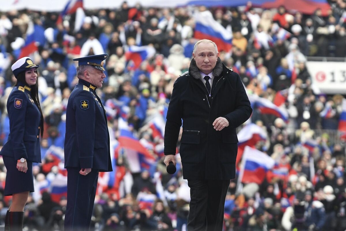 Vladimirs Putins. Foto: Maxim Blinov, Sputnik, Kremlin Pool Photo via AP