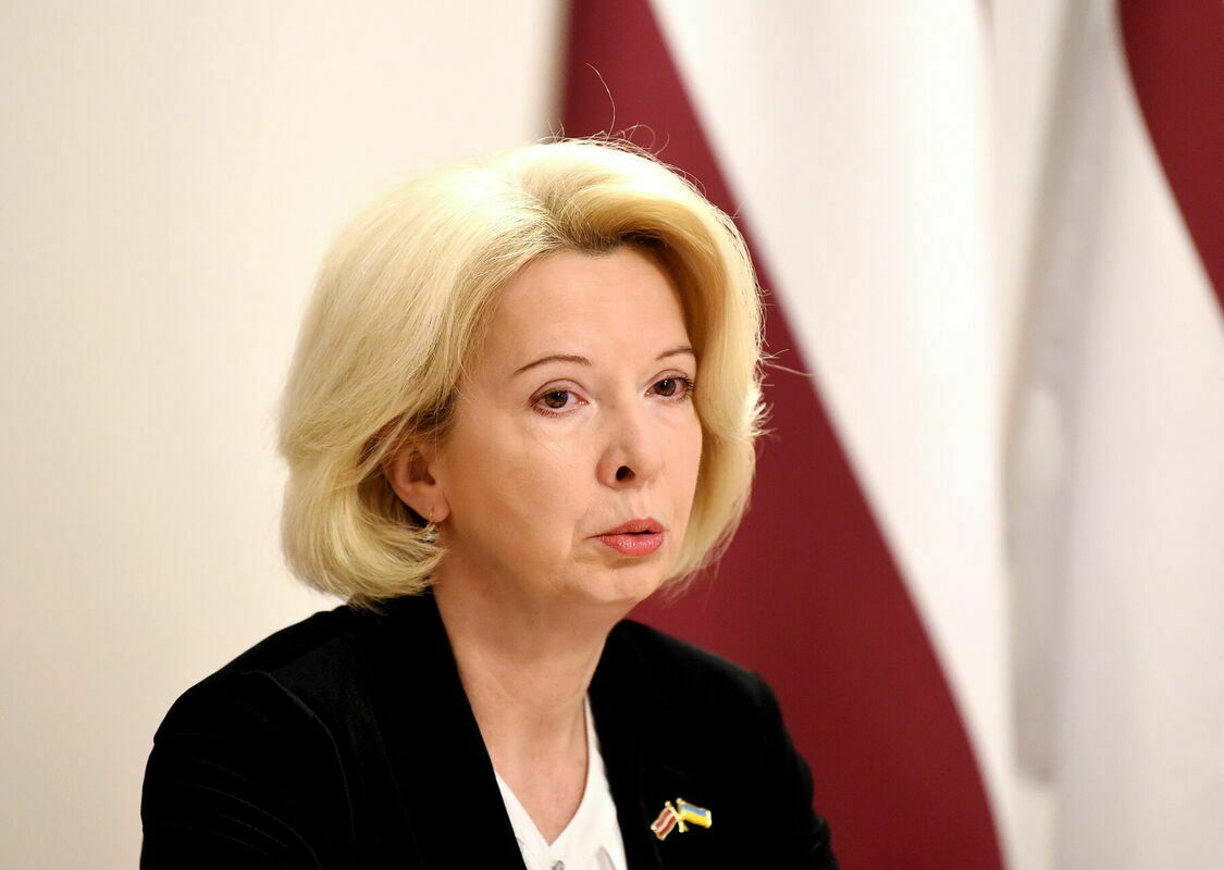 Latvijas Aizsardzības ministre Ināra Mūrniece. Foto: Zane Bitere/LETA