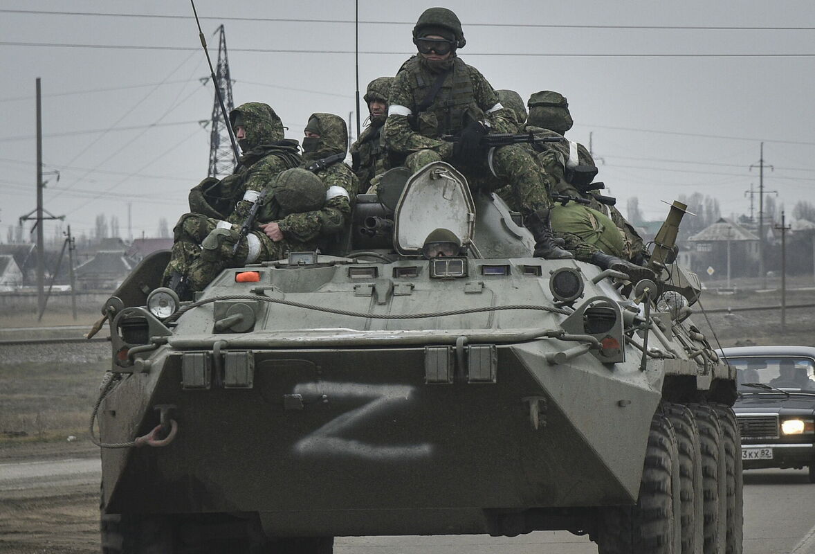 Krievijas kareivji Ukrainā. Foto: Scanpix