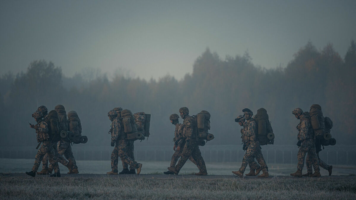 Gaisa spēku Berešu maršs. Foto: Latvijas Armija