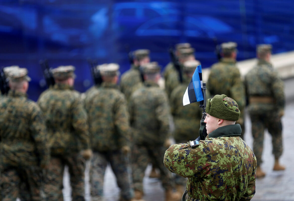 Igaunijas armijnieki. Foto: Reuters/Scanpix